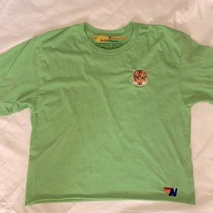 Aviator Nation Embroidered Tiger T-Shirt Mint Size M